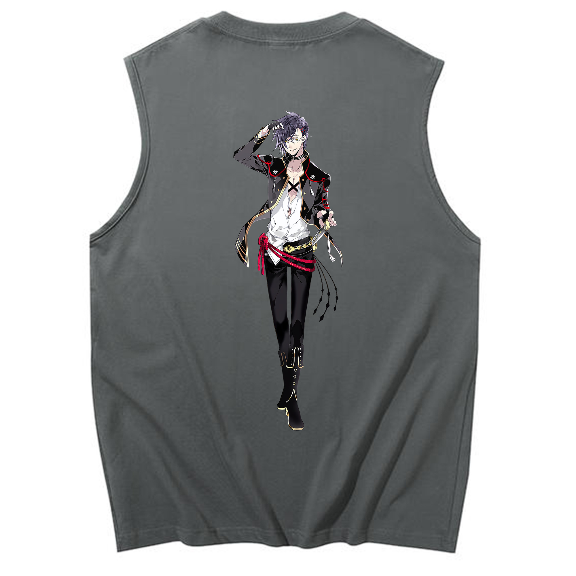 （画像用） 刀剣乱舞 Touken Ranbu コットン100％タンクトップ（背面プリント）